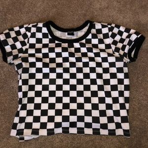 checker board t-shirt